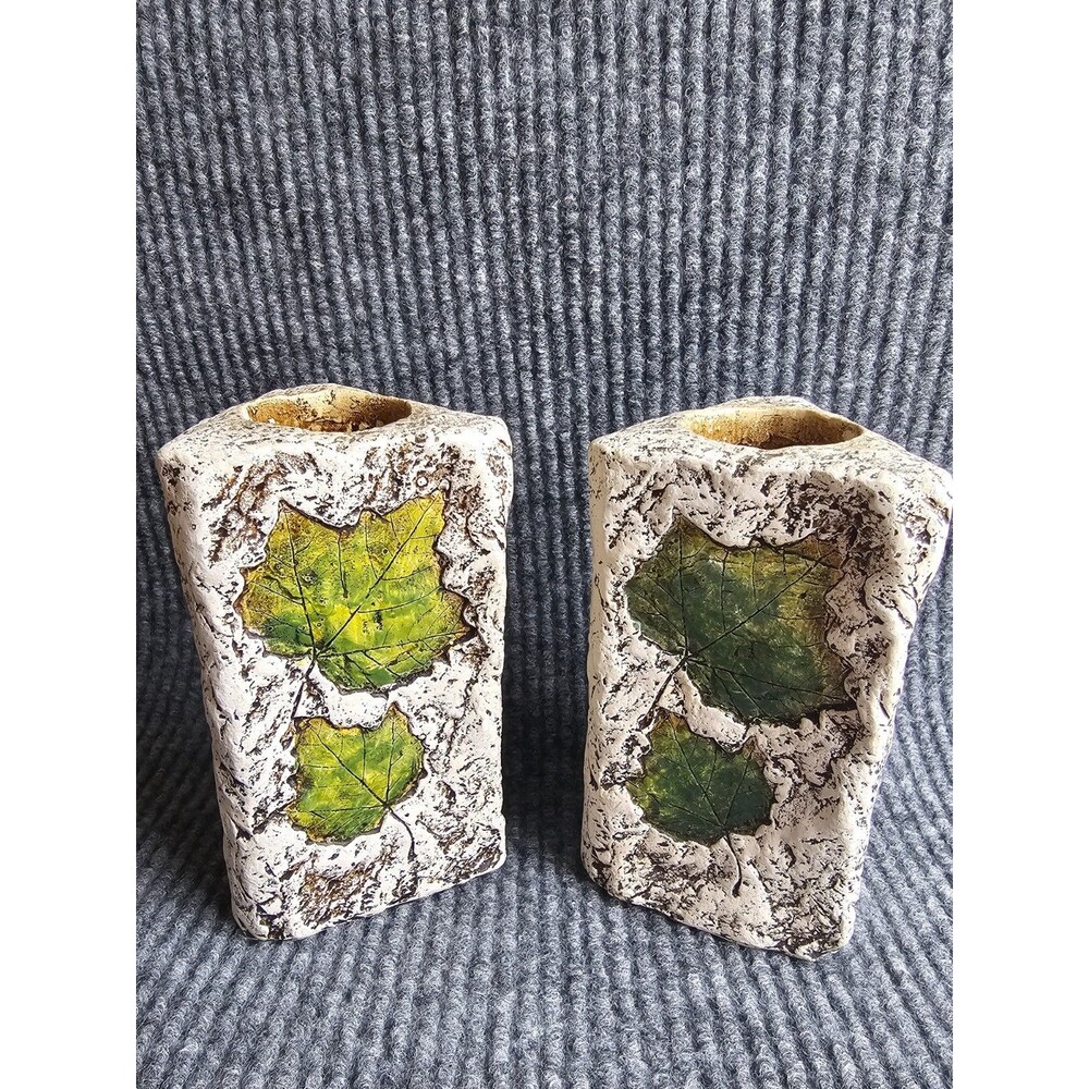 Leaf Ceramic Tea Light or Votive Candle Holder